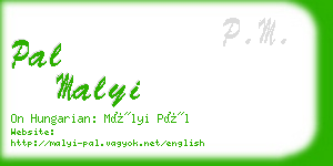 pal malyi business card